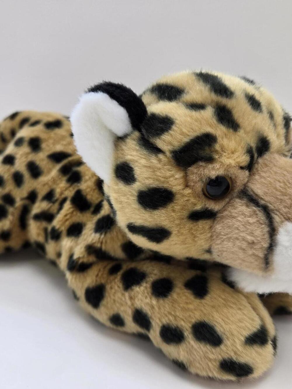 Aurora Flopsy Cheetah Cat Plush, Vintage Plush, No Tag (13 inch)